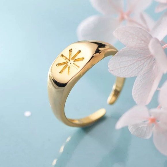 ☀️18K gold plated open ring - Picture 4 of 5